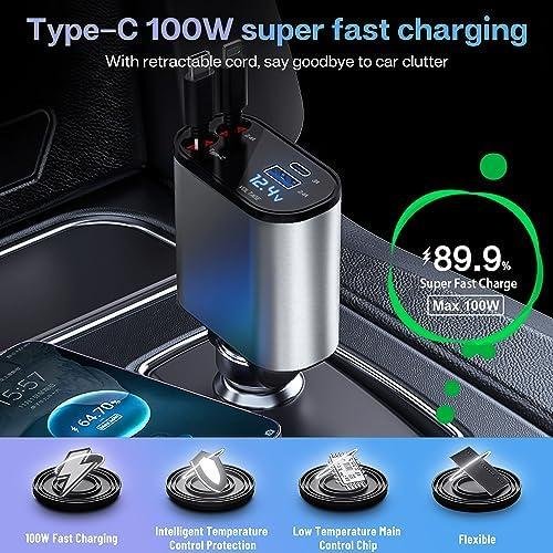 Ultimate​ 4-in-1 Car Charger Review: Fast, Versatile, Reliable Charging ⁢Power