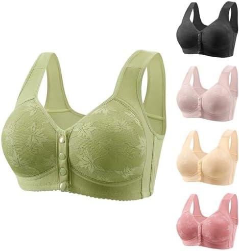 Top Daisy Front Closure Push Up Bras for Older Women